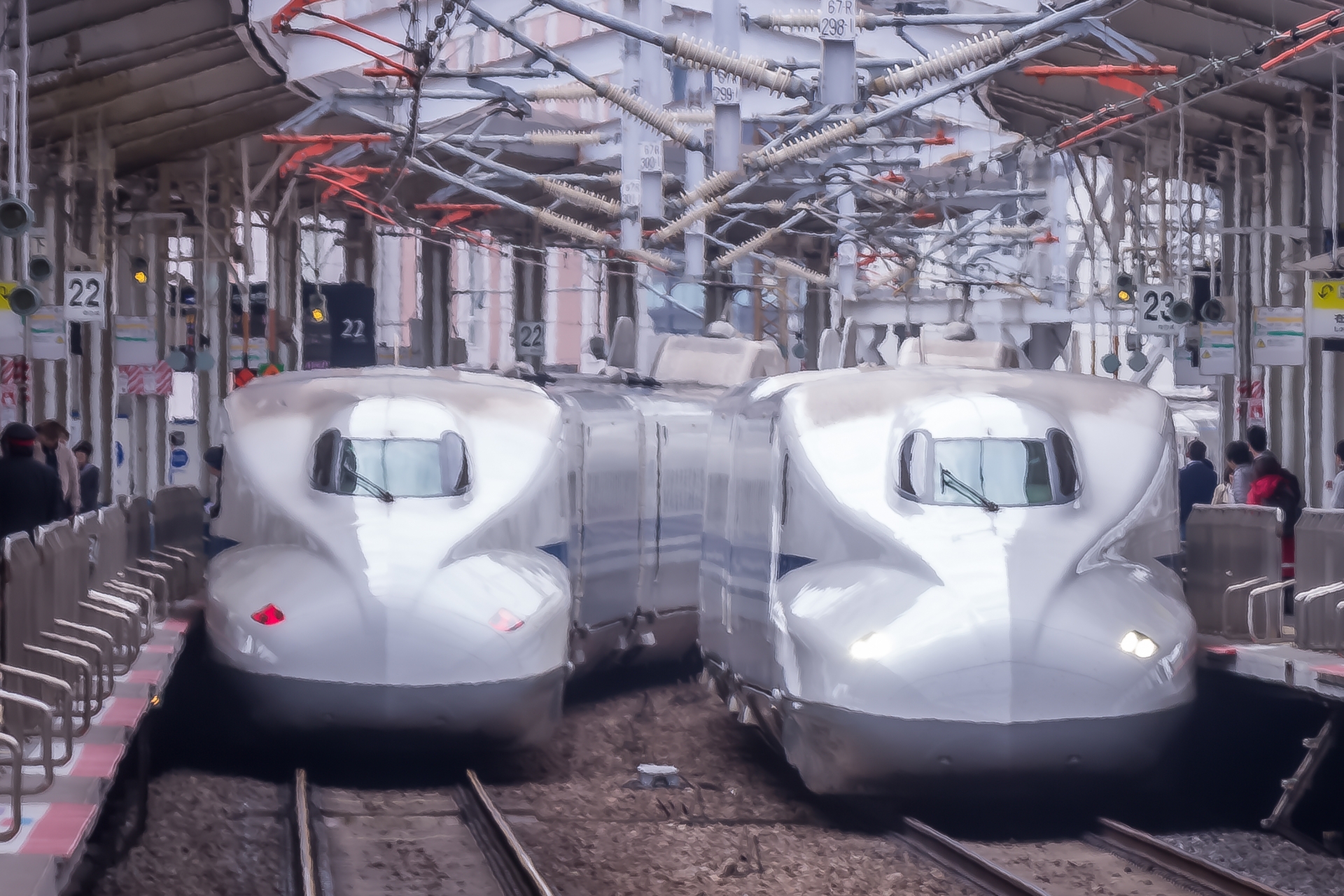 東海どう・山陽新幹線N700系の写真です